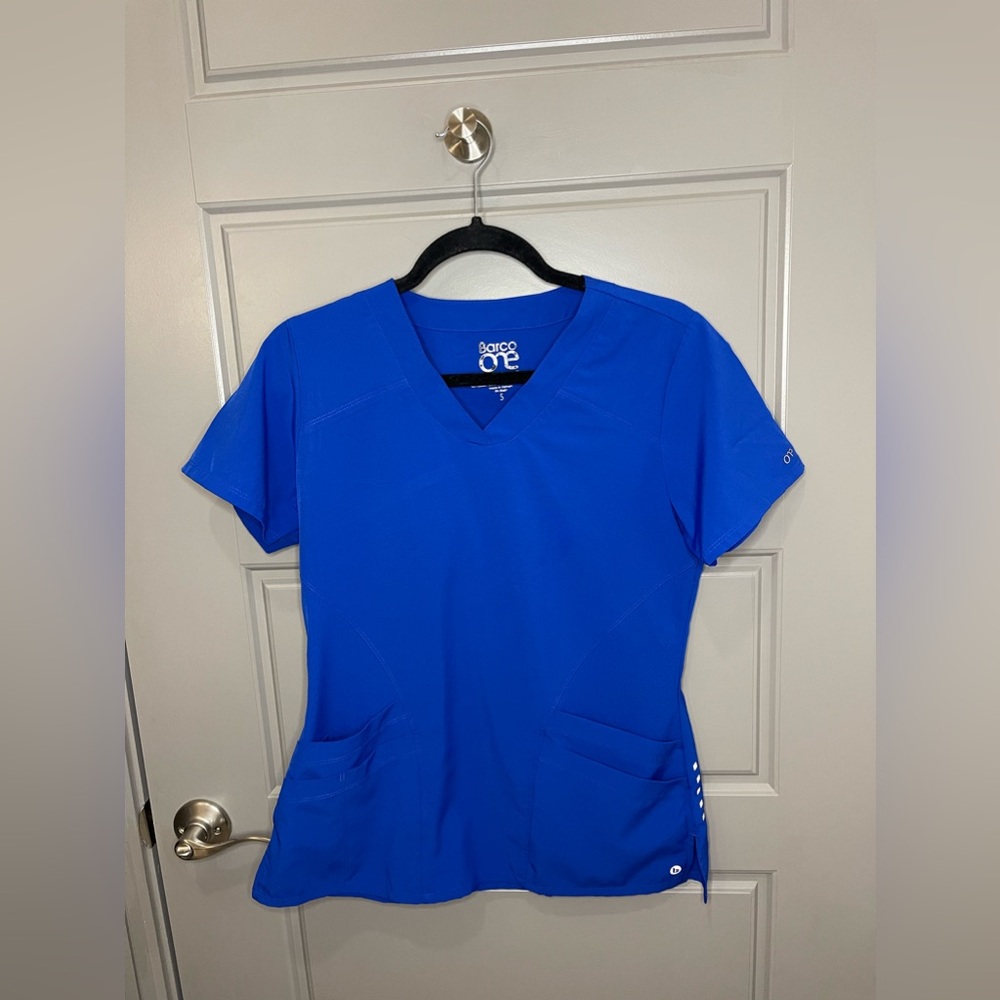 Barco One Small Royal Blue Scrub Top